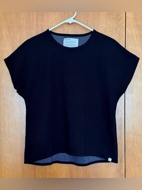 Ministry of Supply Women’s Fusion Double Knit Reversible Tunic Black M